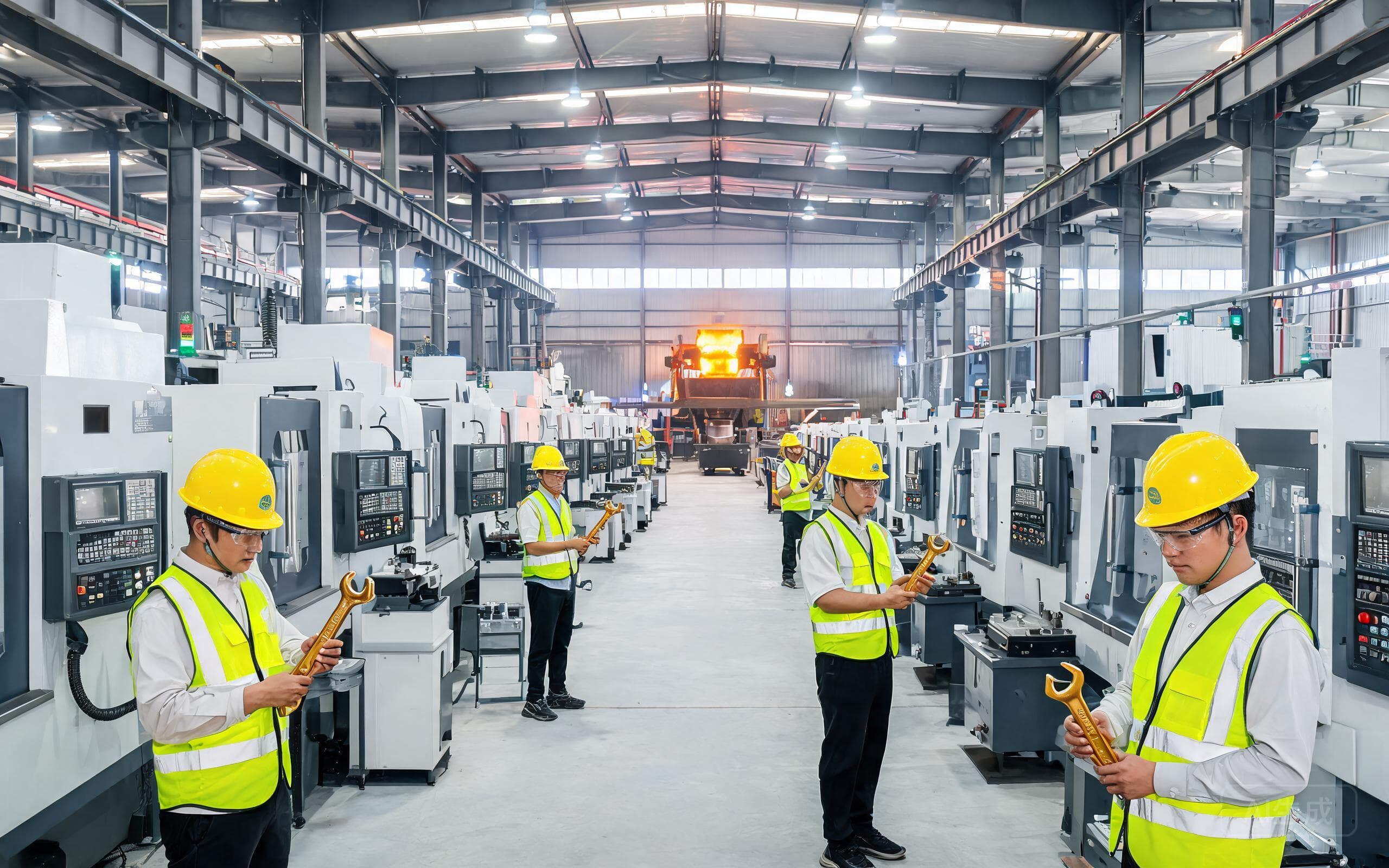Certified non-sparking tool manufacturing floor in the Botou cluster